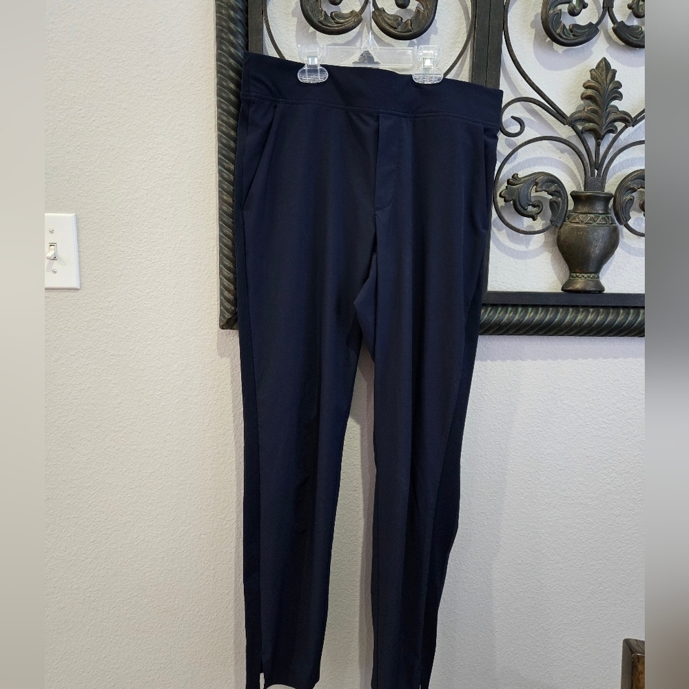 Athleta Brooklyn Mid Rise Ankle Pants Navy - Picture 2 of 8